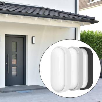MEGATRON LED kültéri falilámpa Zella Neo XL érzékelővel, szürke, IP54 kép