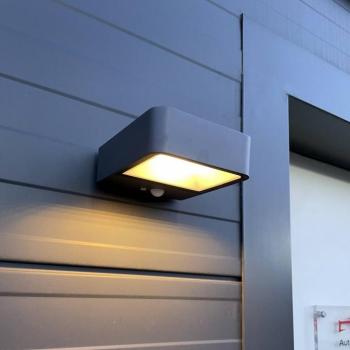 Megatron Wandia LED-es napelemes fali lámpa, érzékelővel kép