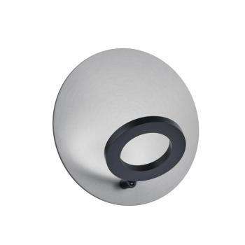 Meggi nikkel LED fali lámpa, Ø 30 cm, gesztusvezérlésű, fém kép