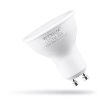Meleg fehér LED izzó GU10, 7 W – Sollux kép