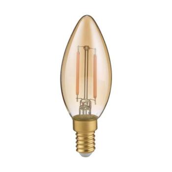 Meleg fehér LED-szálas izzó E14, 2 W Kerze – Trio kép