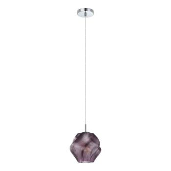 Meliciano lógó világítás, lila, üveg, Ø 22 cm, E27 kép