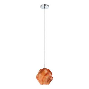 Meliciano lógó világítás, narancssárga, üveg, Ø 22 cm, E27 kép