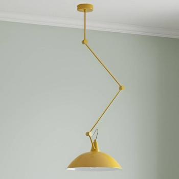 Melos lógó világítás, sárga, Ø 36 cm, fém kép