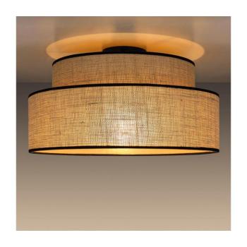 Mennyezeti lámpa BOHO 1xE27/60W/230V átm. 40 cm bézs 0126 kép