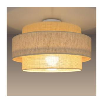 Mennyezeti lámpa BOHO 1xE27/60W/230V Ø 40 cm krémszínű/juta H0168 kép