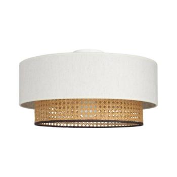Mennyezeti lámpa NATIA 1xE27/60W/230V Ø 45 cm fehér/barna H0238 kép