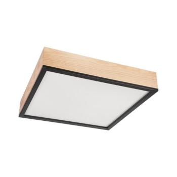 Mennyezeti lámpa NATURAL SQUARE 4xE27/15W/230V 48x48 cm fenyő/fekete LD-PD-9.6/SOSNA/CZARNY kép
