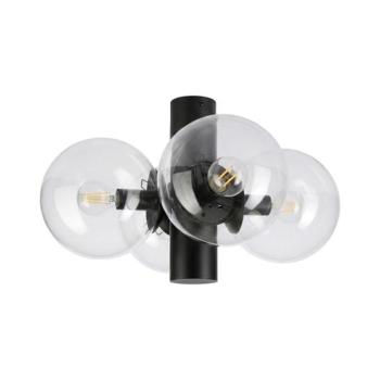 Mennyezeti lámpa SFERIO 4xE14/5W/230V fekete/átlátszó LM-4.298/CZARNY/TRANSPARENT kép