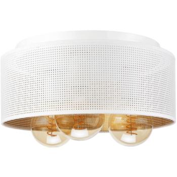 Mennyezeti lámpa SIRJA PLISADO 3xE27/15W/230V Ø 35 cm fehér/arany LM-3.178/BIAŁO-ZŁOTY kép