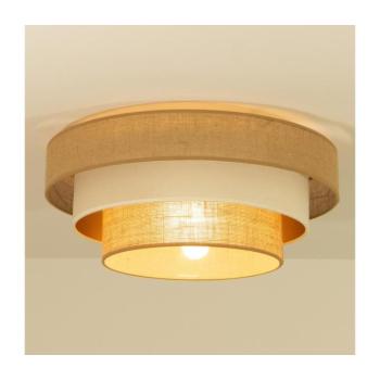 Mennyezeti lámpa WENTA 1xE27/60W/230V átm. 50 cm juta/bézs H0718 kép