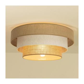 Mennyezeti lámpa WENTA 1xE27/60W/230V átm. 50 cm juta/krémszínű H0050 kép