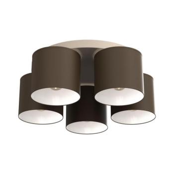 Mennyezeti lámpatest ARDEN 5xE27/15W/230V Ø 58 cm bézs/barna 4666 kép