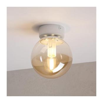 Mennyezeti lámpatest ELIAS 1xE14/5W/230V Ø 13 cm fehér/füstszínű bézs LM-1.339/BIAŁY/AMBER kép