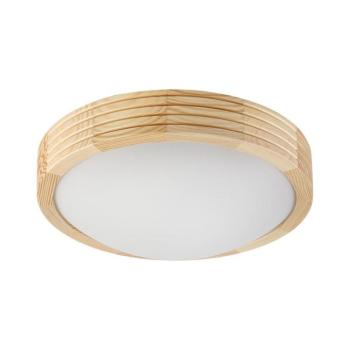 Mennyezeti lámpatest NATURAL MODERN SLIM 1xE27/15W/230V átm. 27,5 cm fenyő LD-PD-8.1/R/SOSNA kép