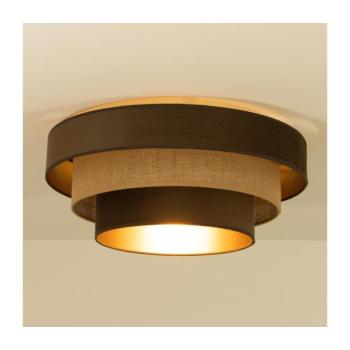Mennyezeti lámpatest WENTA 1xE27/60W/230V átm. 50 cm barna/juta H0841 kép