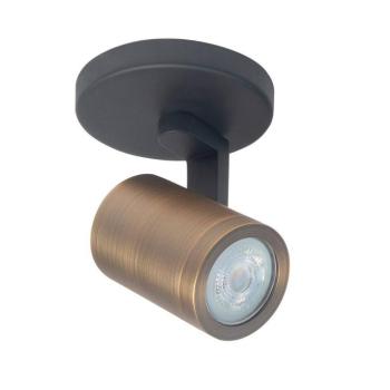 Mennyezeti spotlámpa Halo, fekete/bronz fényezett Ø 10 cm 1 lámpa. kép