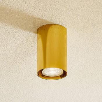 Mennyezeti spotlámpa Tesa, sárgaréz, magasság 11 cm kép