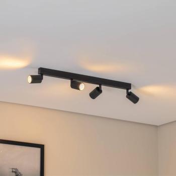 Mennyezeti spotlámpa Top, fekete, 83 cm, 4 izzós, fém, GU10 kép