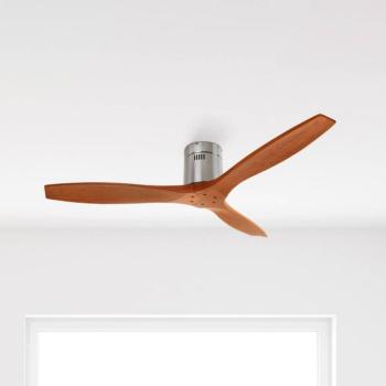 Mennyezeti ventilátor Stem fa lapátokkal, sötét fa kép