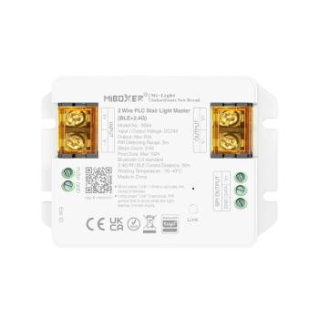 MiBoxer BS64 kétvezetékes PLC lépcsővilágítás vezérlő, Bluetooth + 2.4GHz RF, 24V, 480W, 64 lépcsőfok kép