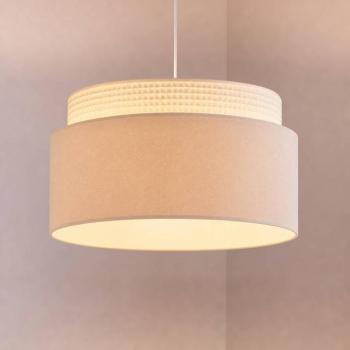 Milano függő lámpa, ecru/bézs, Ø 45 cm, textil, E27 kép