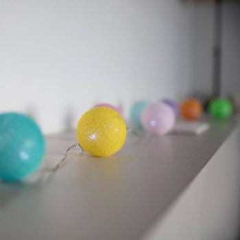 Mimi LED fényfüzér, színes, 6 m, műanyag, 10 izzós kép