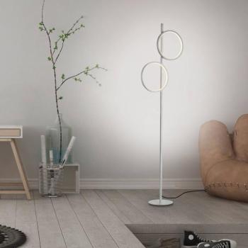 Mini-Ritus LED álló világítás, ezüst, vas, 2 gyűrű kép