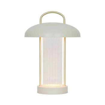 Mirano LED tölthető asztali világítás, bézs színű, magasság 29 cm, fém kép