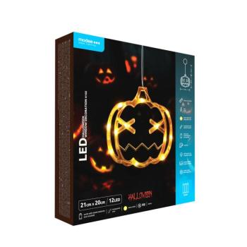 Modee Halloween LED dekoráció Ablakra Elemes H102 (12LED H21x20mm), 3000K, meleg fehér, IP20 kép