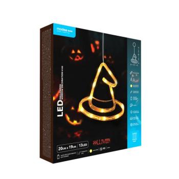Modee Halloween LED dekoráció Ablakra Elemes H103 (13LED H20x19mm), 3000K, meleg fehér, IP20 kép