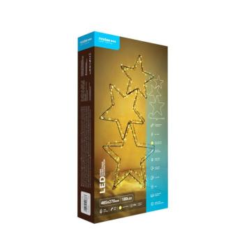 Modee Karácsonyi LED dekoráció Adapteres C5005 IP44 (180LED H485x270mm), 1,8W, 3000K, meleg fehér kép