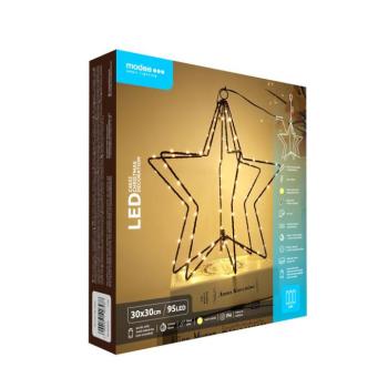 Modee Karácsonyi LED dekoráció Elemes C4032 IP44 (95LED Ø30cm), 3000K, meleg fehér kép
