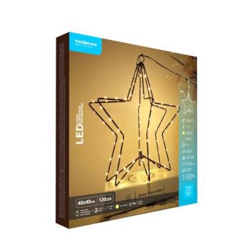 Modee Karácsonyi LED dekoráció Elemes C4033 IP44 (120LED Ø40cm), 3000K, meleg fehér kép