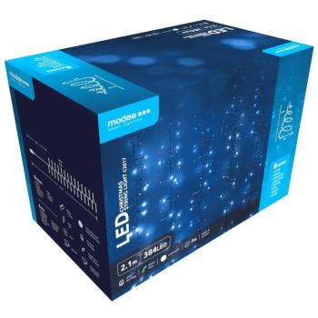 Modee Karácsonyi LED Füzér Plastic Adapteres C2017 (384LED/2,1m) cold kép