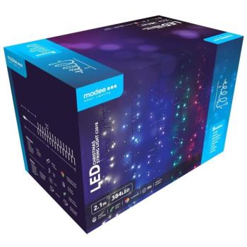 Modee Karácsonyi LED Füzér Plastic Adapteres C2018 (384LED/2,1m) multicolor kép