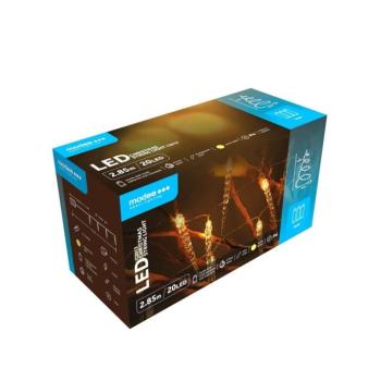 Modee Karácsonyi LED Füzér Plastic Elemes C2013 (20LED/2,85m/15cm) warm kép