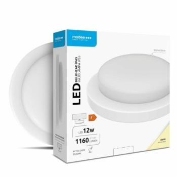 Modee LED Bulkhead Kerek 12W 4000K (D151x38mm) IP65 (1160 lumen) fehér ERP kép