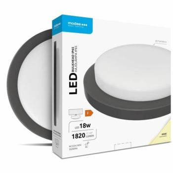 Modee LED Hajólámpa Kerek 18W 4000K (D195x35mm) IP65 (1820 lumen) fekete kép