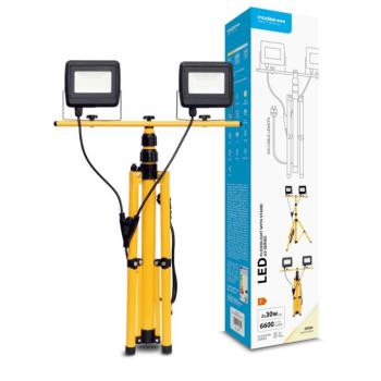 Modee LED Reflektor Munkalámpa állvánnyal 2x30W 120° 4000K (6600 lumen) A2-serie kép