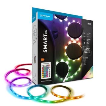 Modee LED Smart (Remote) Szalag 24W IP20 RGB (380lm) 10M, 120°, CRI>80 kép