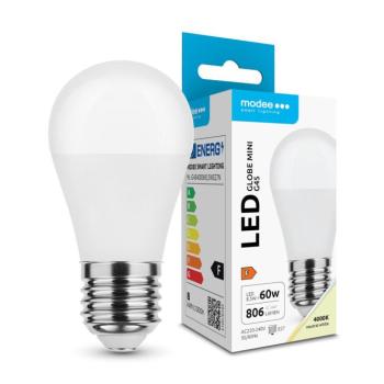 Modee Lighting LED Izzó Globe Mini G45 8,5W E27 200° 4000K (806lm), CRI>80, természetes fehér, IP20 kép