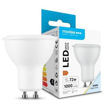 Modee Lighting LED Izzó Spot Alu-Plastic 10W GU10 110° 6000K (1000lm), CRI>80, hideg fehér, IP20 kép