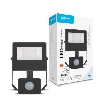 Modee Lighting LED Reflektor A3-series érzékelővel 10W 120° 6000K (1000lm), CRI>80, hideg fehér, IP54 kép