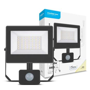 Modee Lighting LED Reflektor A3-series érzékelővel 30W 120° 4000K (3000lm), CRI>80, természetes fehér, IP54 kép