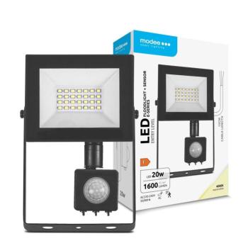 Modee Lighting LED Reflektor E-series érzékelővel 20W 120° 4000K (1600lm), CRI>80, természetes fehér, IP54 kép
