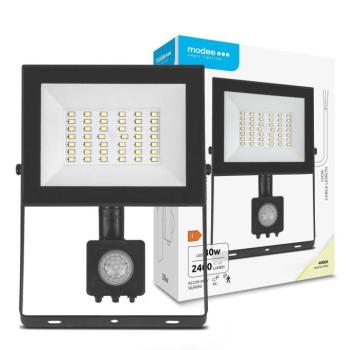 Modee Lighting LED Reflektor E-series érzékelővel 30W 120° 4000K (2400lm), CRI>80, természetes fehér, IP54 kép