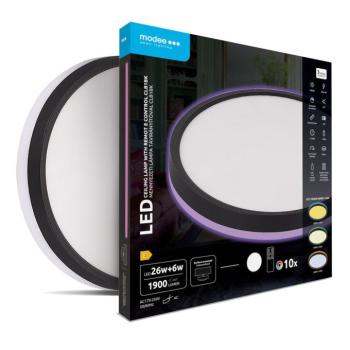 Modee Mennyezeti LED Lámpa CLBK 26+6W 3CCT+RGB Ø320mm távirányítóval (1900lm), 120°, CRI>80, IP20 kép