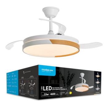 Modee Mennyezeti LED Lámpa+Fan 33W 3CCT D500mm +rem. F3 (4600 lumen) ERP kép