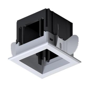 MODENA 1 MODULE RECESSED BOX WITH FRAME WHITE kép